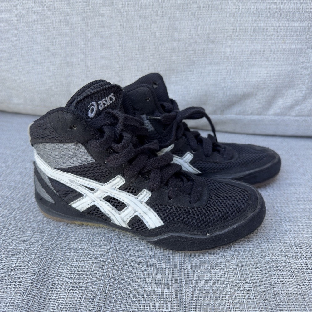 Asics Matflex C129n Wrestling Shoes Us Black Silver Size